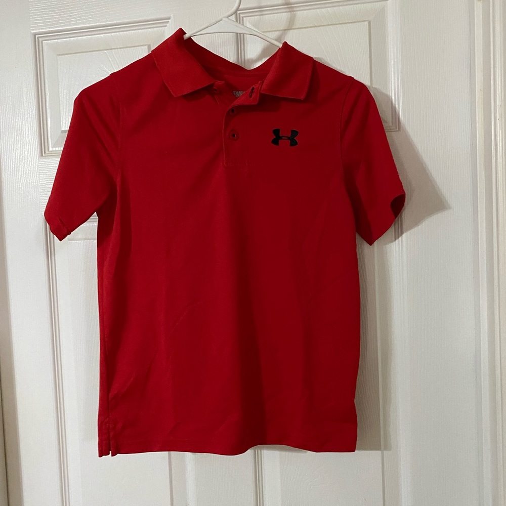 Under Armour Boy’s L Polo Short Sleeve Red